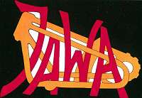 logo Jawa na palivové nádrži